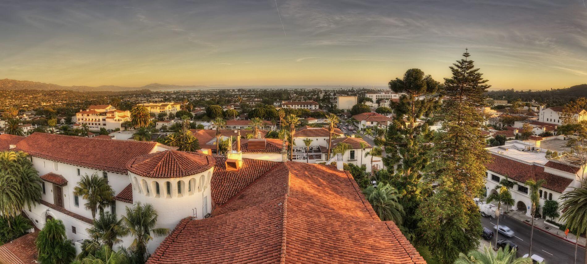 sunset in santa barbara